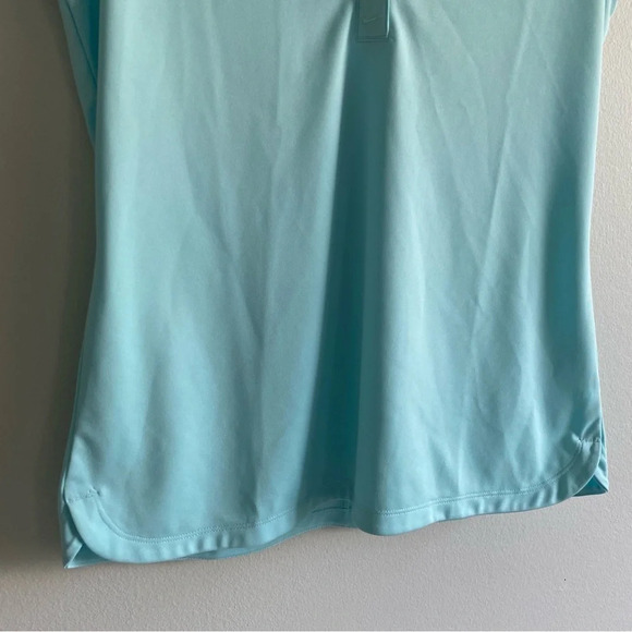 NIKE Golf Tour Performance  Aqua Blue Sleeveless Polo Tank Top Size M - Picture 4 of 8